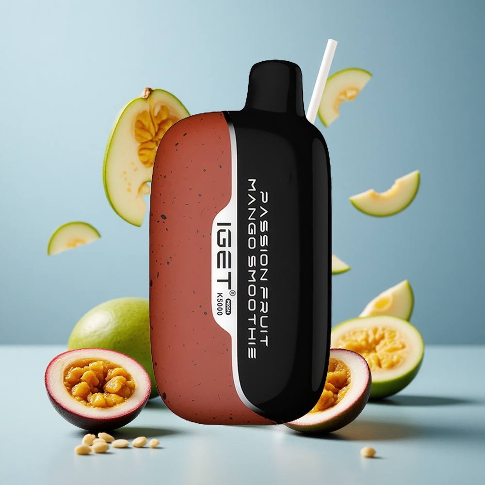 IGET Moon K5000 Puffs Disposable Vape Passion Fruit Mango Smoothie – 81.5g Net Weight