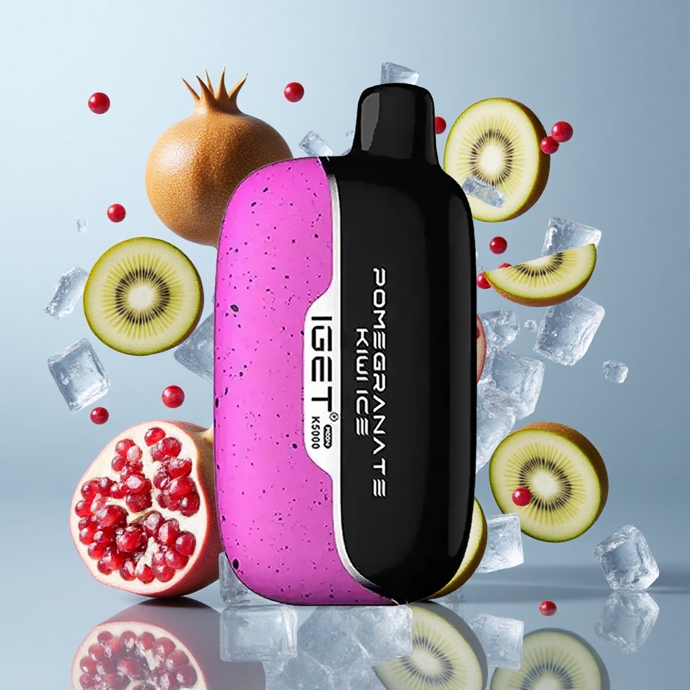 IGET Moon K5000 Puffs Disposable Vape Pomegranate Kiwi Ice – 81.5g Net Weight