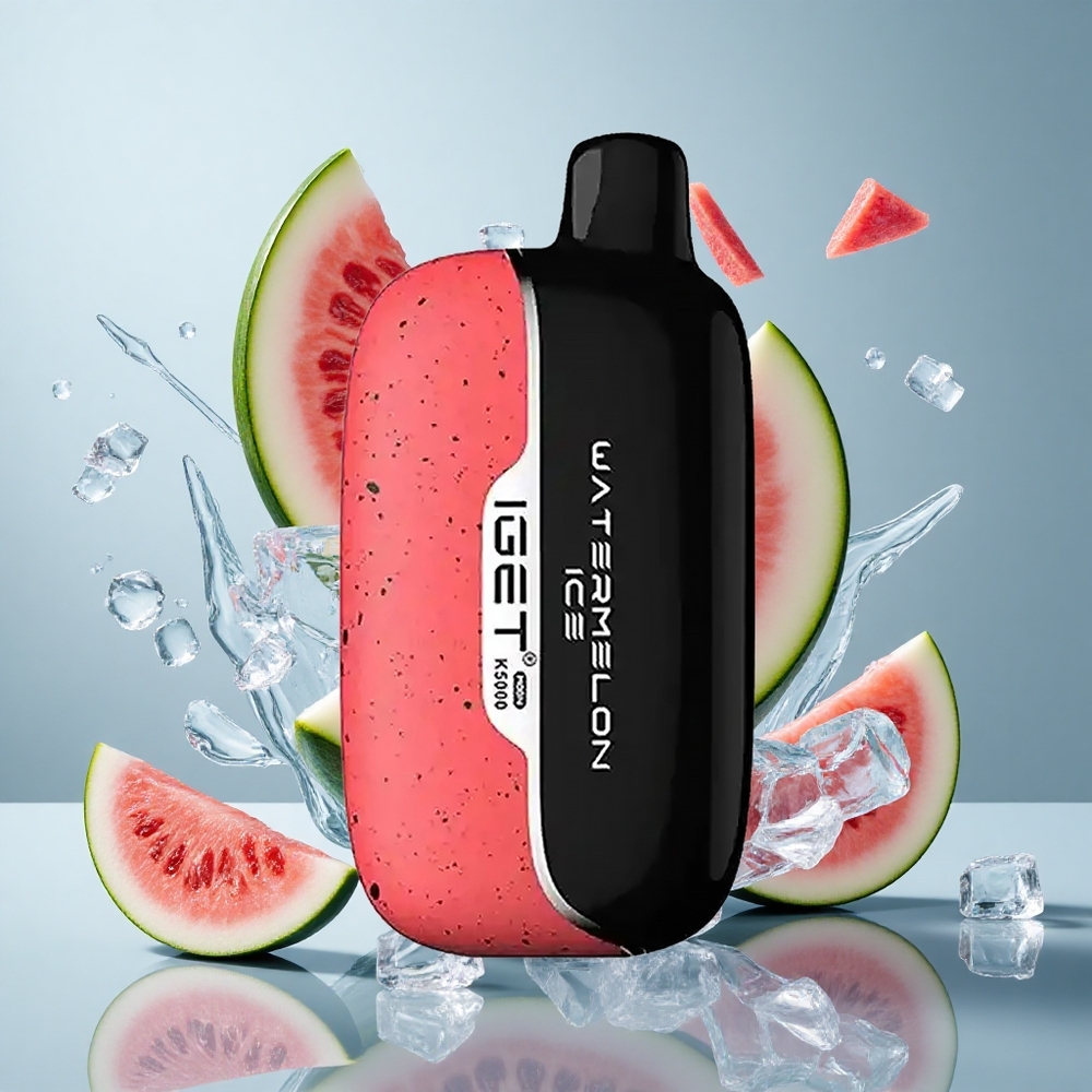 IGET Moon K5000 Puffs Disposable Vape Watermelon Ice - Up to 5000 Puffs, PC Material