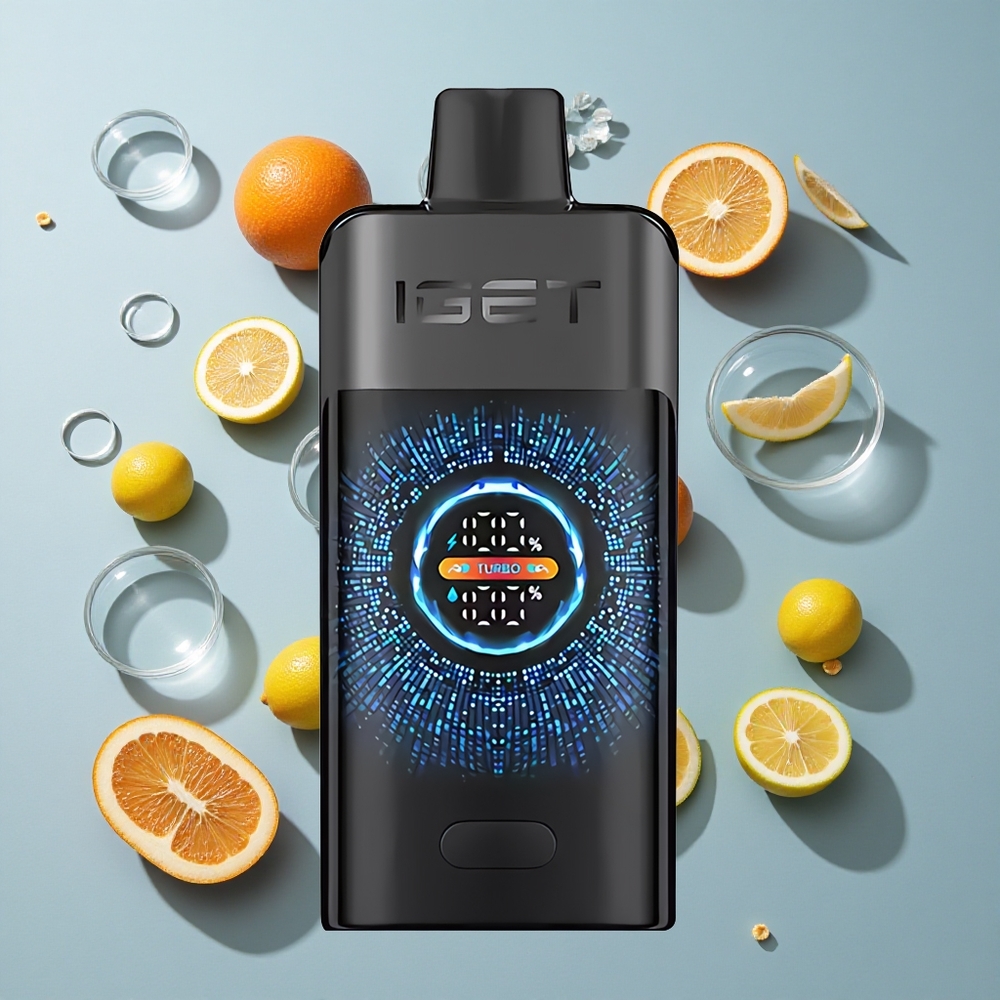 IGET ONE 12000 Puffs Disposable Vape Black Forest with Large Curved Color Screen & 2700mAh Battery