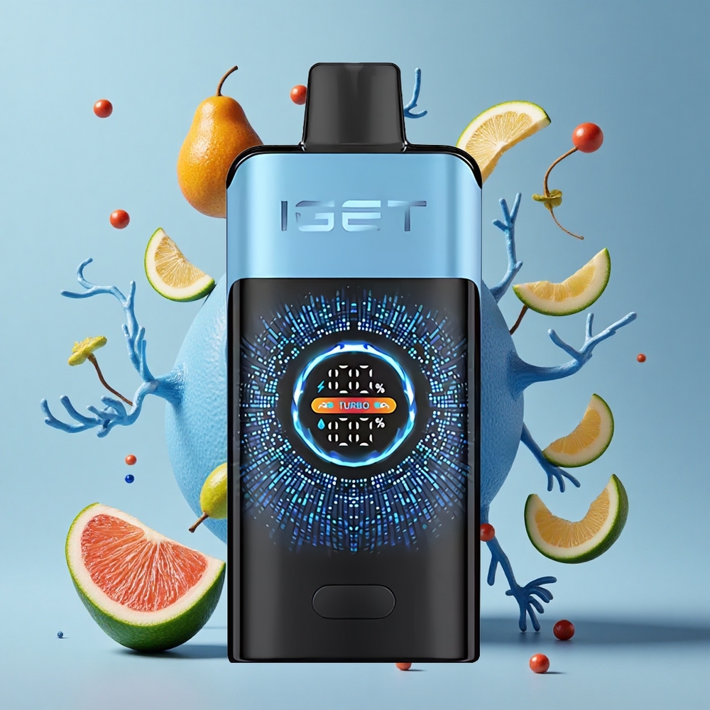 IGET ONE 12000 Puffs Disposable Vape Blue Monster with Large Curved Color Screen