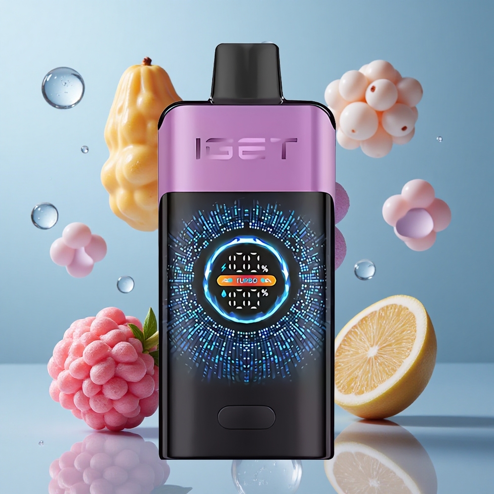 IGET ONE 12000 Puffs Disposable Vape with Large Curved Color Screen - Grape