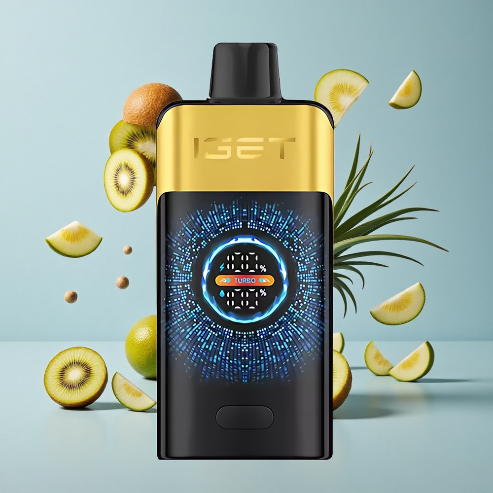 IGET ONE 12000 Puffs Disposable Vape with Large Curved Color Screen Kiwi Pineapple