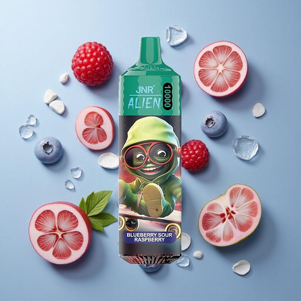 JNR Alien 10000 Puffs 850mAh Type-C Blueberry Sour Raspberry