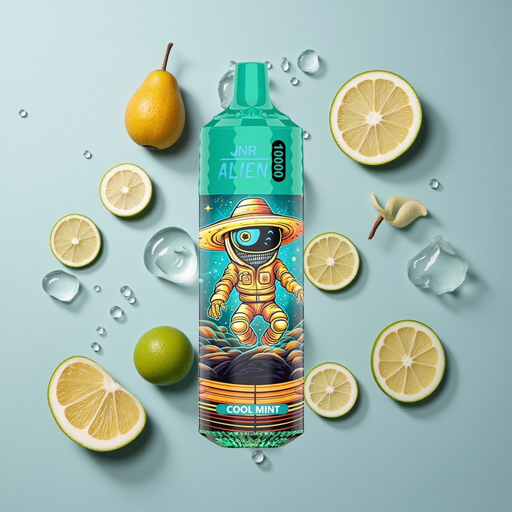 JNR Alien 10000 Puffs Cool Mint with LED RGB & Type-C Quick Charge
