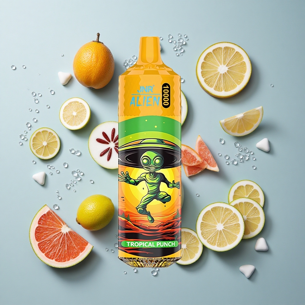 JNR Alien 10000 Puffs Disposable Vape with 850mAh Battery & RGB Lights Tropical Punch