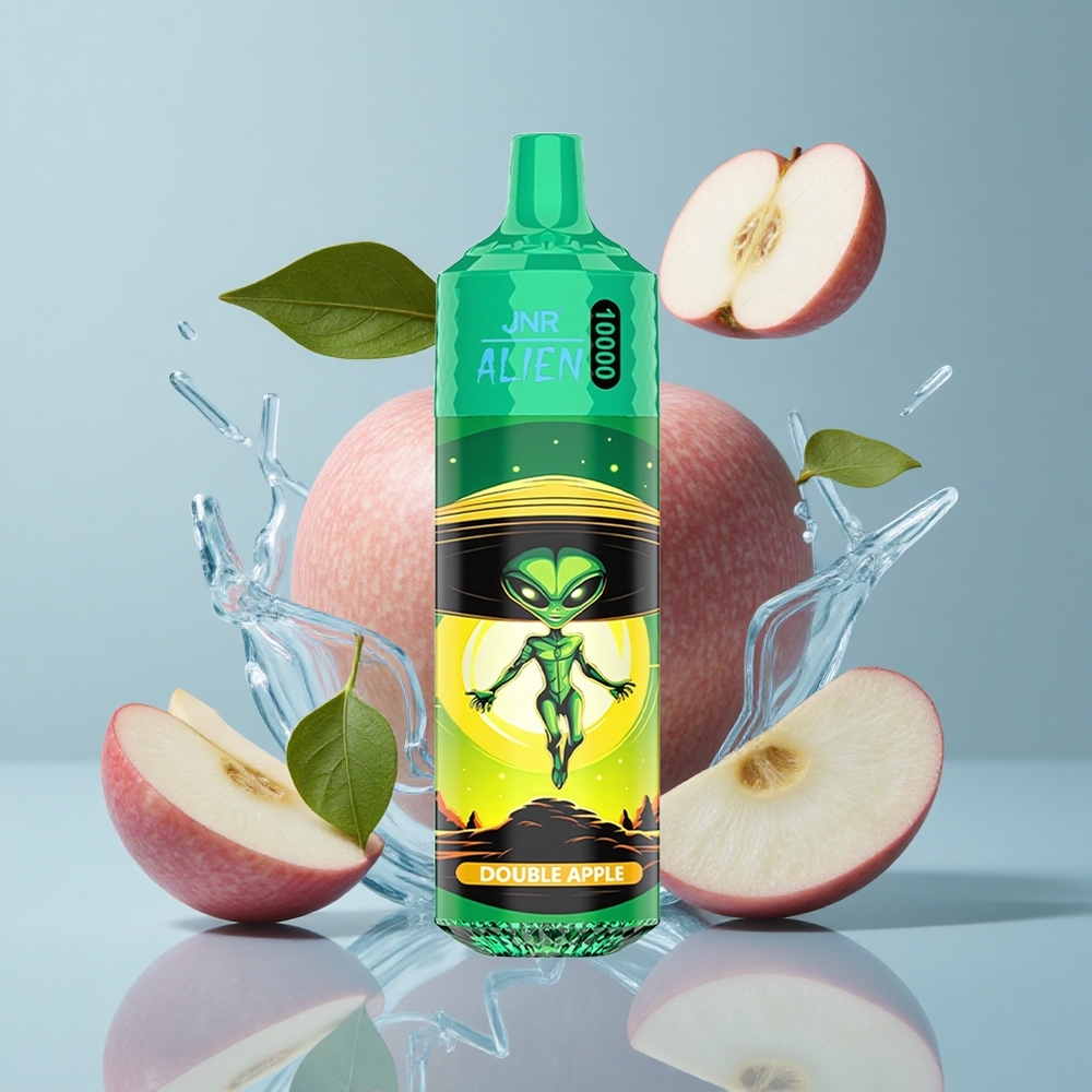 JNR Alien 10000 Puffs Double Apple with LED Lights & Type-C Quick Charge