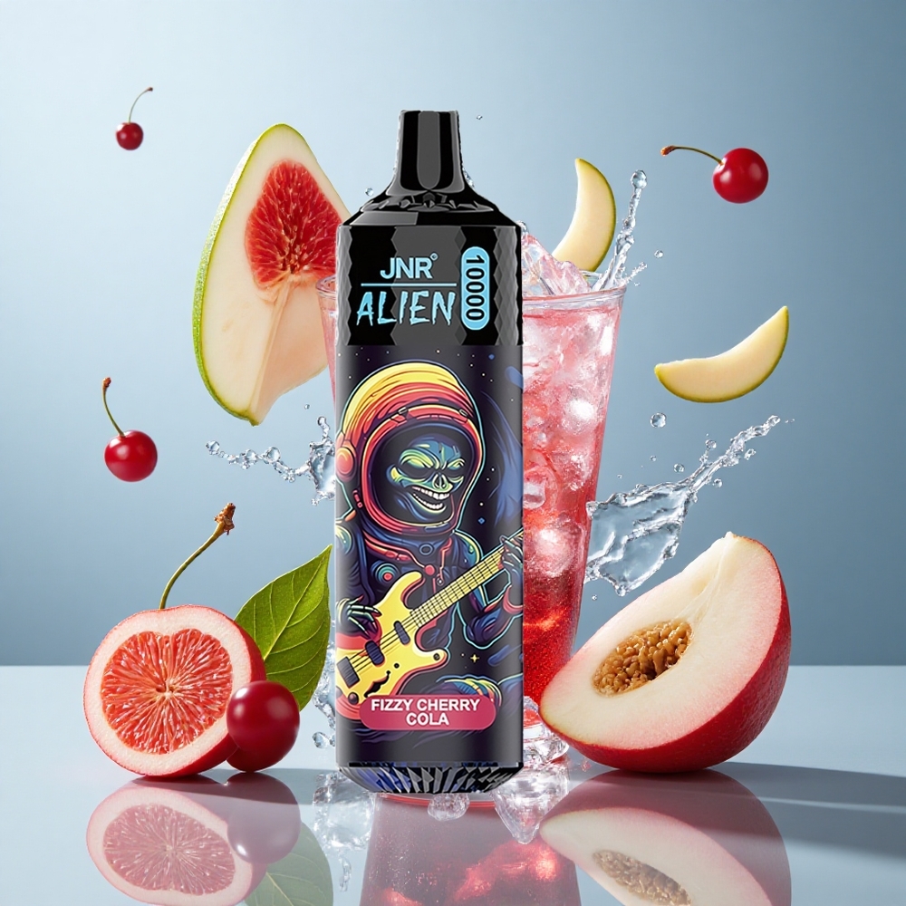 JNR Alien 10000 Puffs Fizzy Cherry Cola with 850mAh Battery & RGB Lights