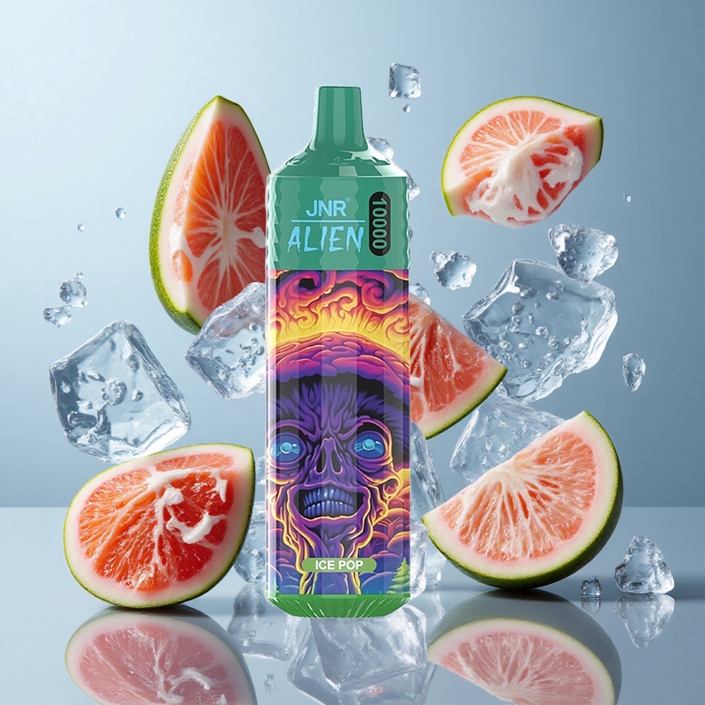 JNR Alien 10000 Puffs Ice Pop with LED RGB & Type-C Quick Charge