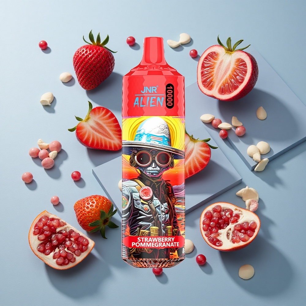 JNR Alien 10000 Puffs Strawberry Pomegranate with RGB Lights & 850mAh Battery