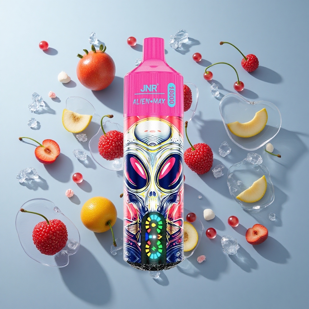 JNR Alien Max 18000 Puffs Dual Mesh Cherry Berry Disposable Vape