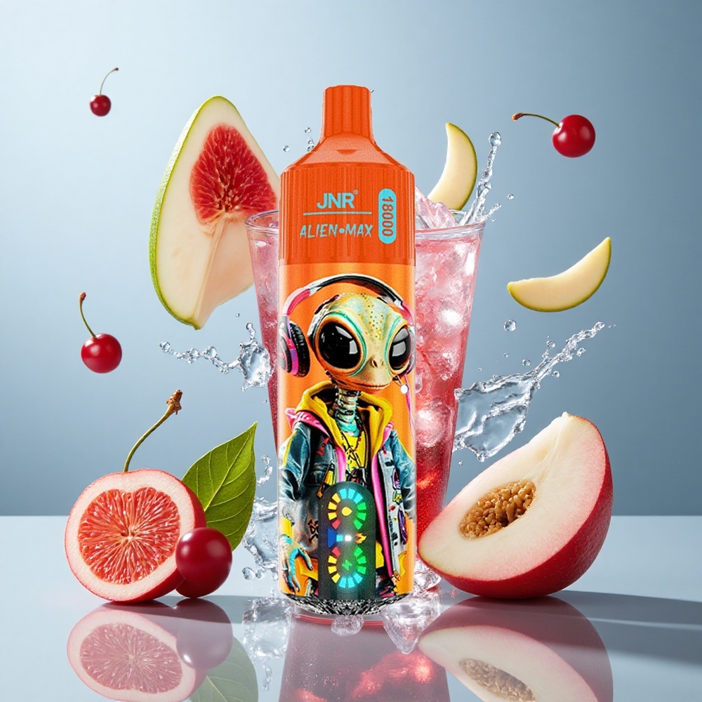 JNR Alien Max 18000 Puffs Fizzy Cherry Cola with Smart LED Display & Dual Mesh Coil