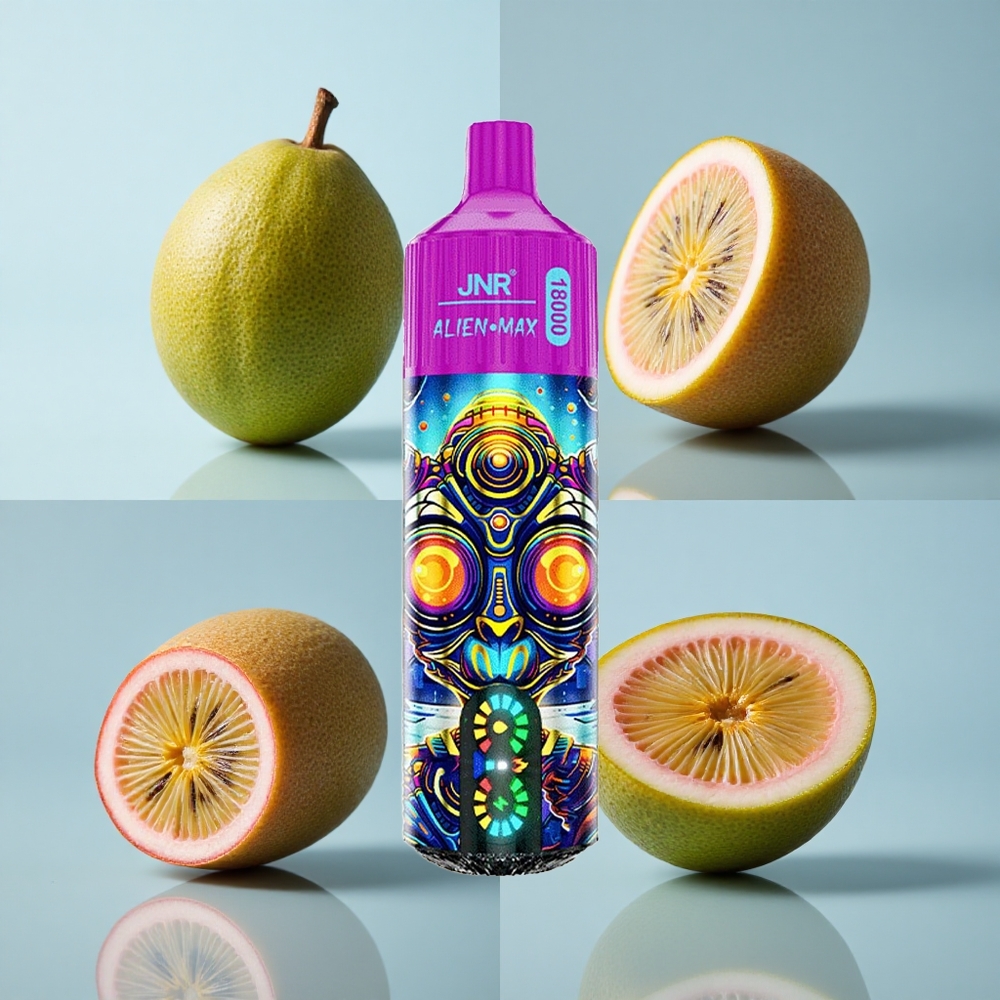 JNR Alien Max 18000 Puffs Kiwi Passion Fruit Guava with Smart LED Display & Type-C Quick Charge
