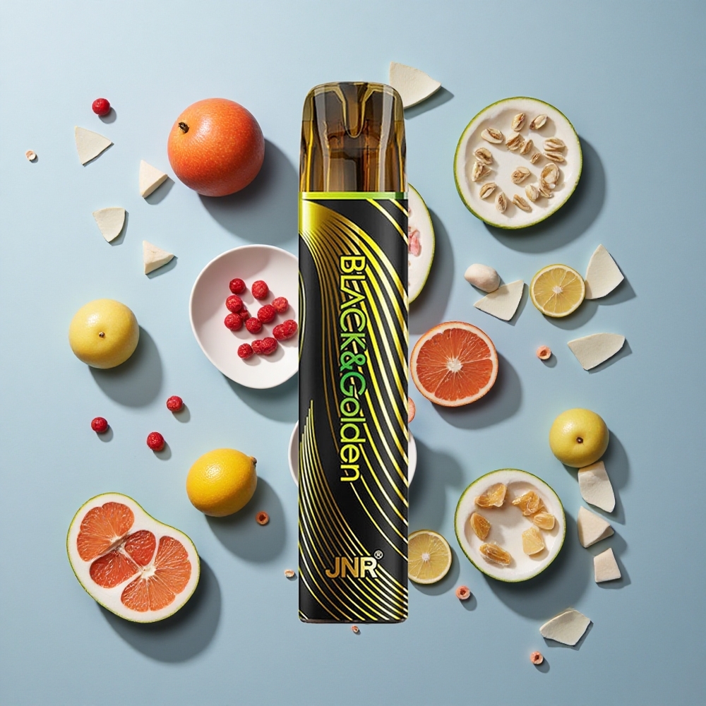 JNR Black&Golden 800 Puffs Disposable Vape 550mAh 2ml TPD