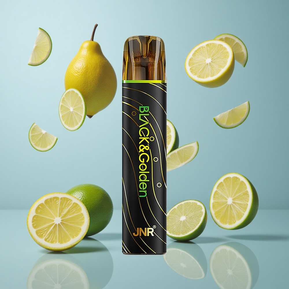 JNR Black&Golden 800 Puffs Disposable Vape Lemon & Lime 550mAh