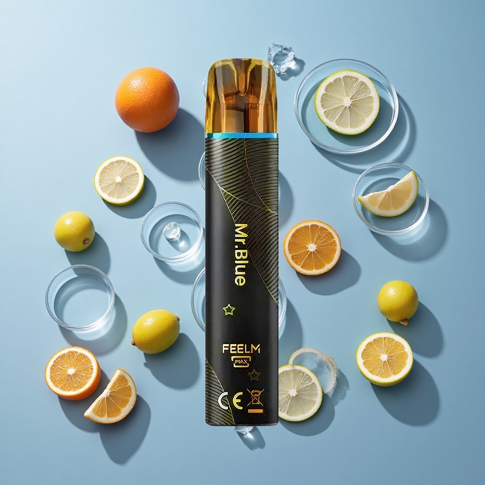 JNR Black&Golden 800 Puffs Disposable Vape Mr Blue 550mAh