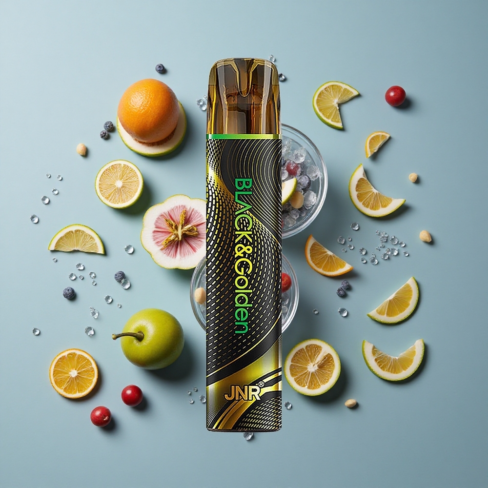 JNR Black&Golden 800 Puffs Disposable Vape Passion Monster 550mAh