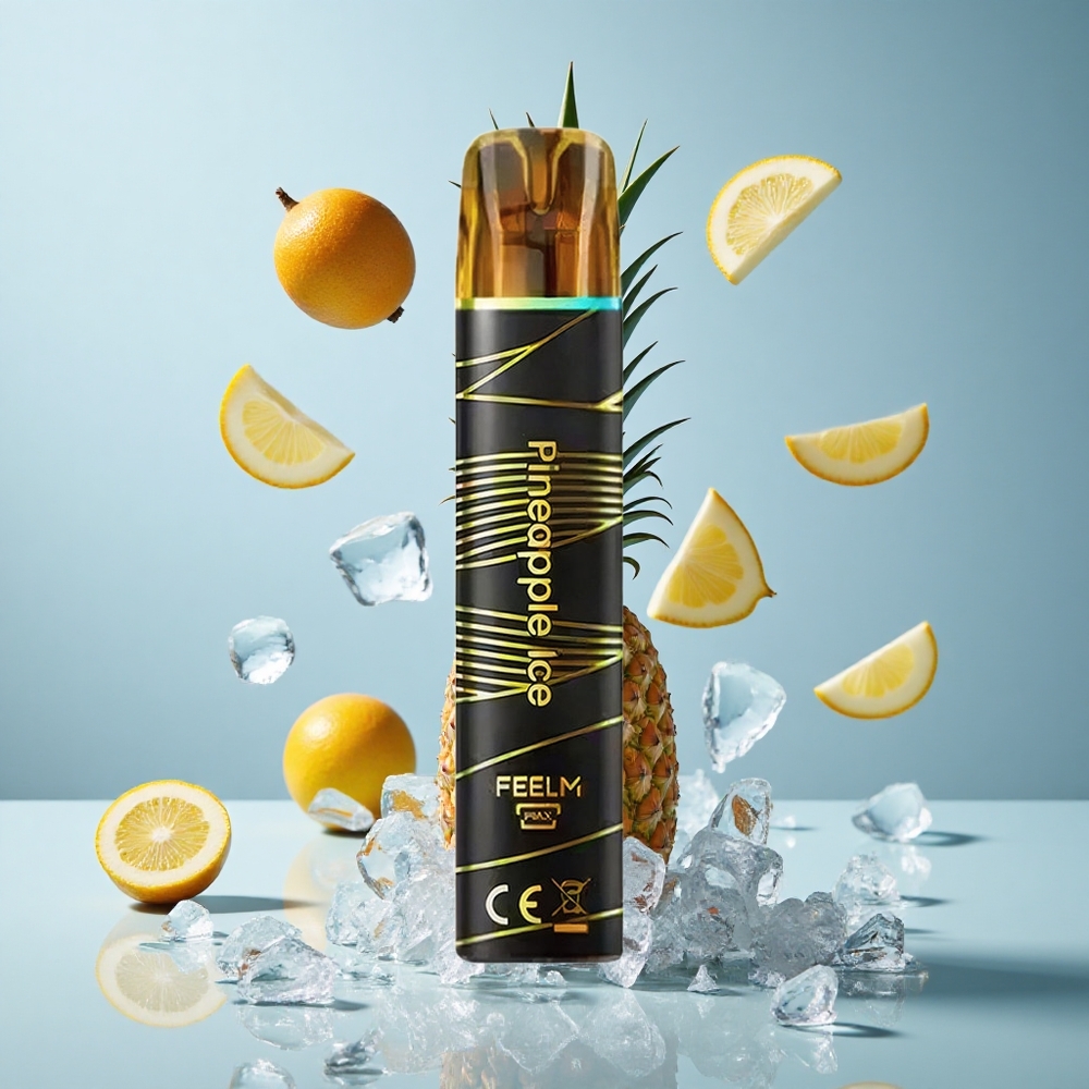 JNR Black&Golden 800 Puffs Disposable Vape Pineapple Ice 550mAh