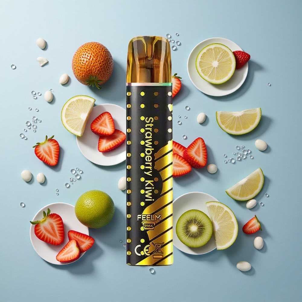 JNR Black&Golden 800 Puffs Disposable Vape Strawberry Kiwi 550mAh