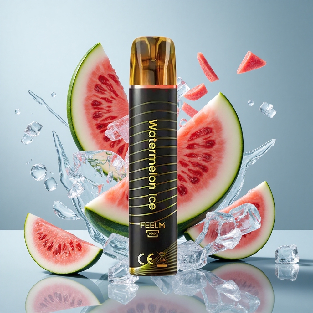 JNR Black&Golden 800 Puffs Disposable Vape Watermelon Ice 550mAh 2ml TPD