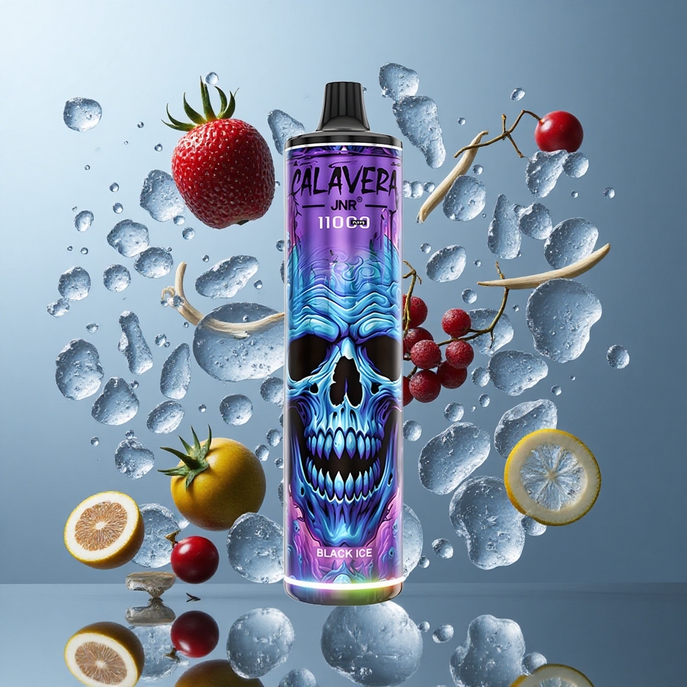 JNR Calavera 11000 Puffs Disposable Vape Black Ice with Type-C Charging