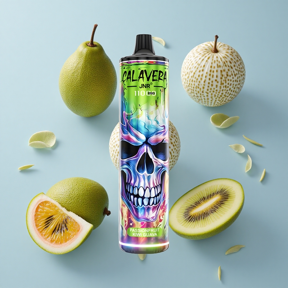 JNR Calavera 11000 Puffs Disposable Vape Passionfruit Kiwi Guava with Type-C Charging