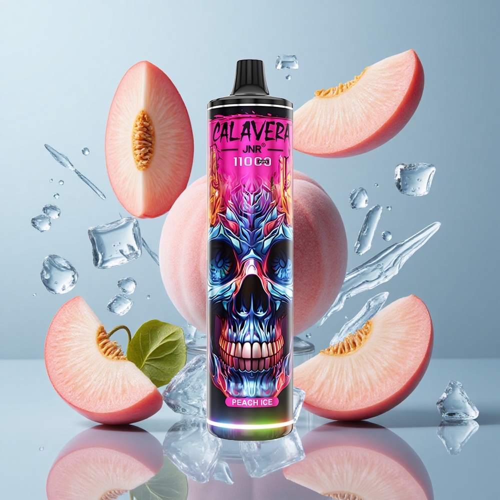JNR Calavera 11000 Puffs Disposable Vape Peach Ice with Type-C Charging
