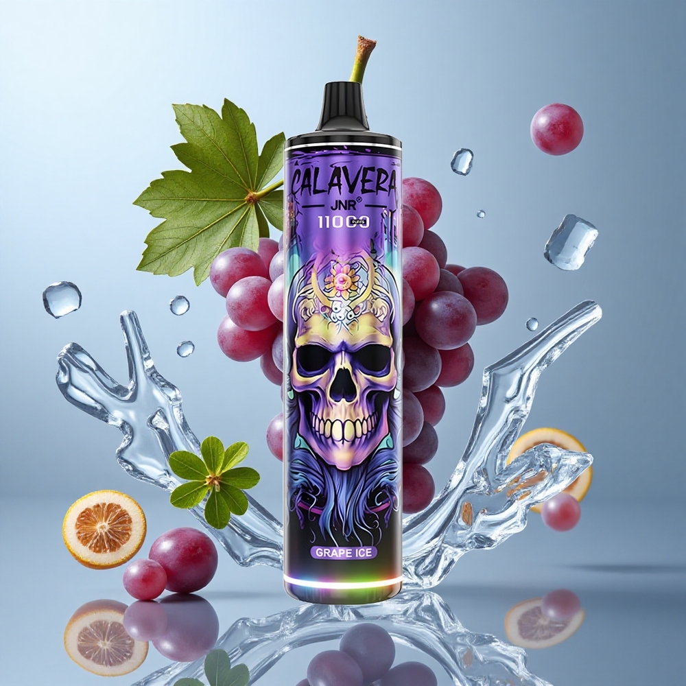 JNR Calavera 11000 Puffs Grape Ice Disposable Vape with Type-C Charging