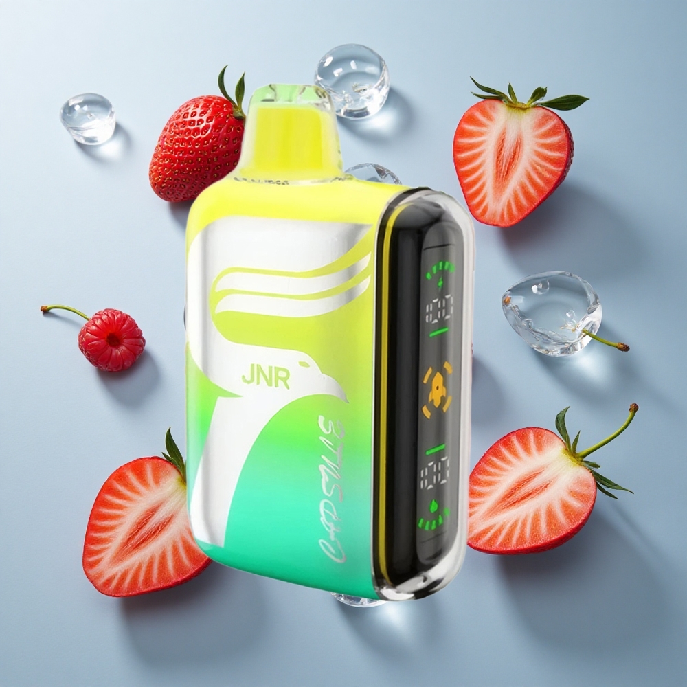 JNR Capsule 15000 Puffs Strawberry Raspberry Cherry with Smart LED Display