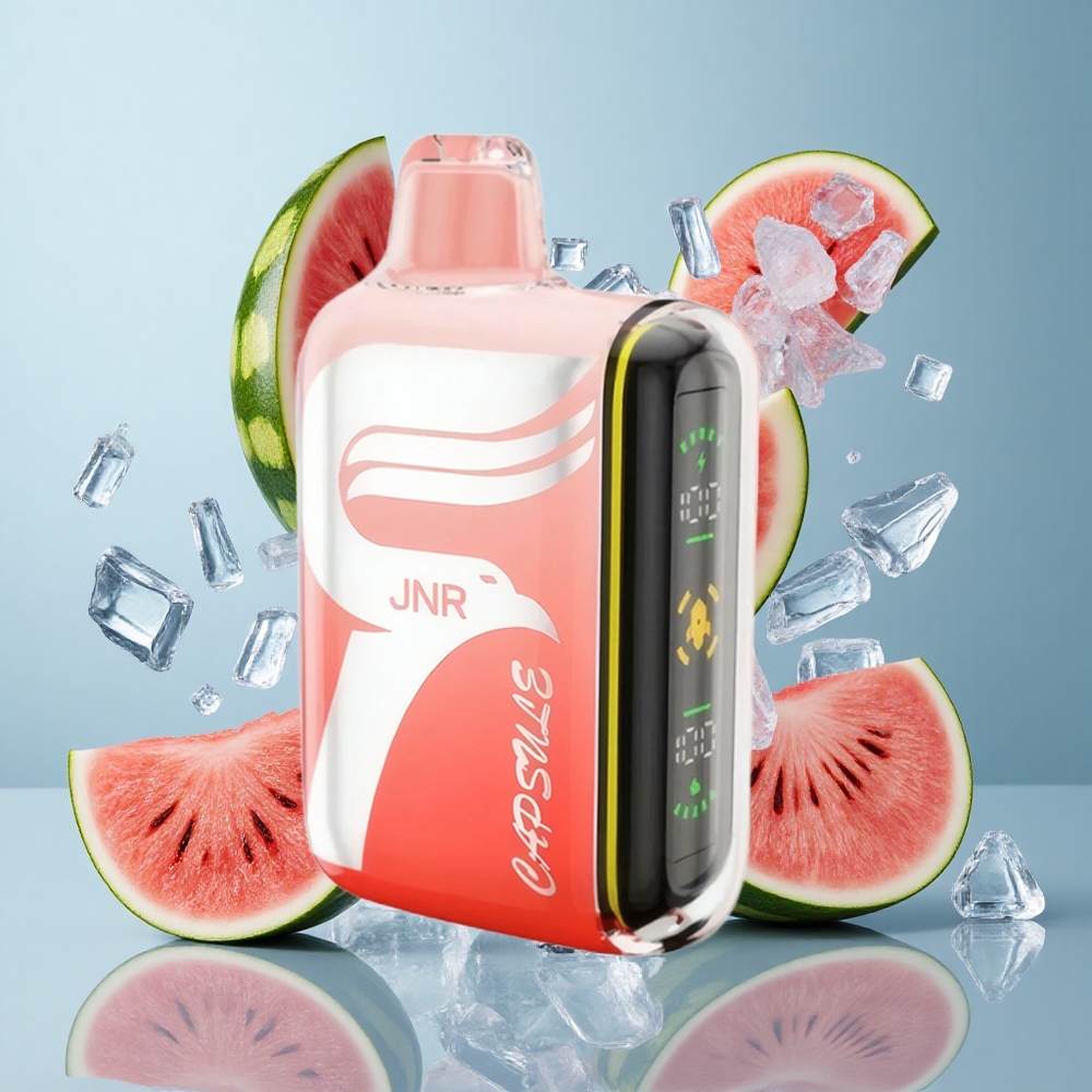 JNR Capsule 15000 Puffs Watermelon Brazz Ice with 850mAh Battery & Dual Mesh Coil