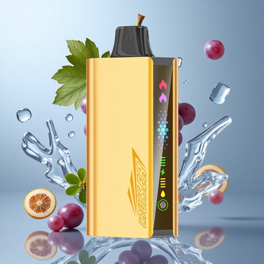 JNR Cruiser 12000 Puffs No-Charge Disposable Vape Grape Ice with Animation Screen