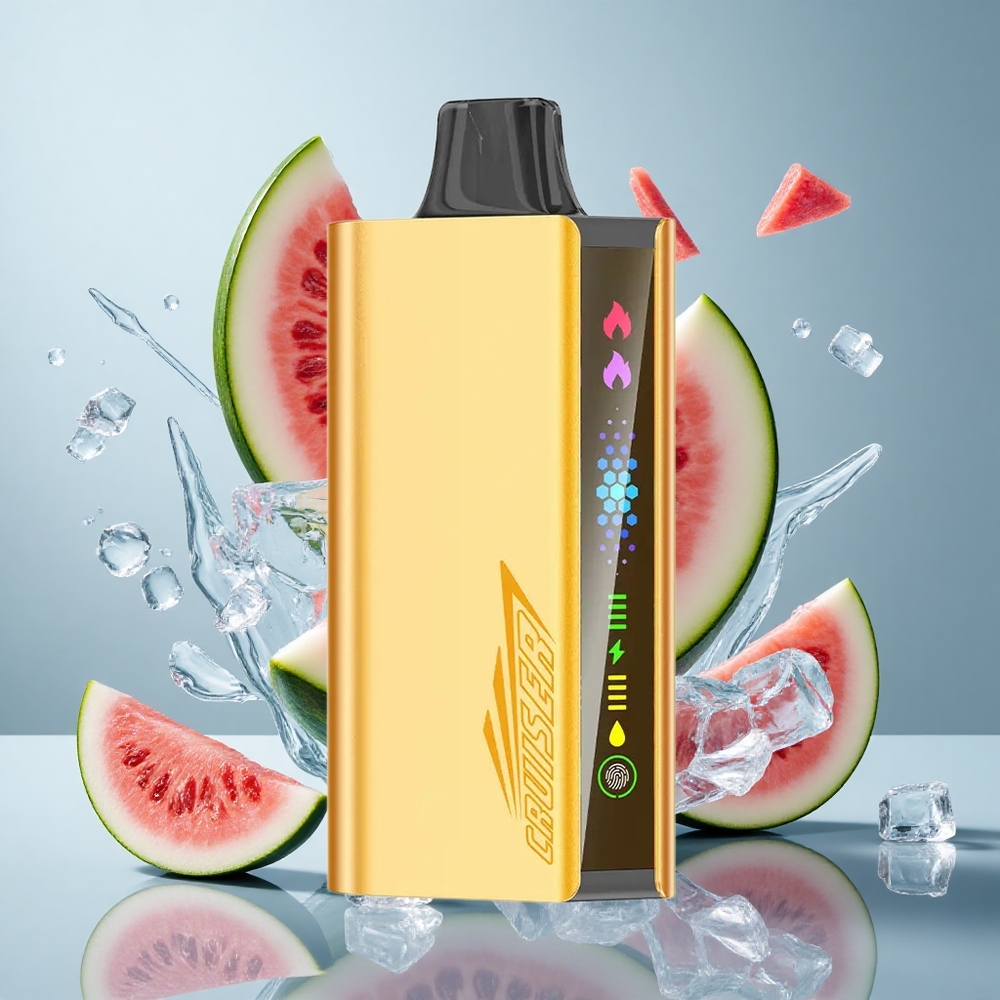 JNR Cruiser 12000 Puffs No-Charge Disposable Vape with Animation Screen & Watermelon Ice