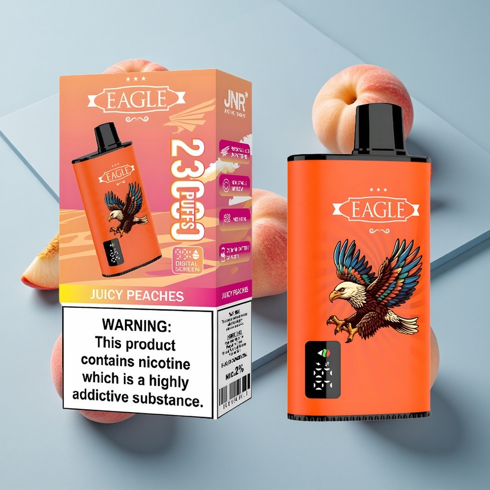 JNR EAGLE Smart 23000 Puffs Adjustable Airflow Disposable Vape Juicy Peaches