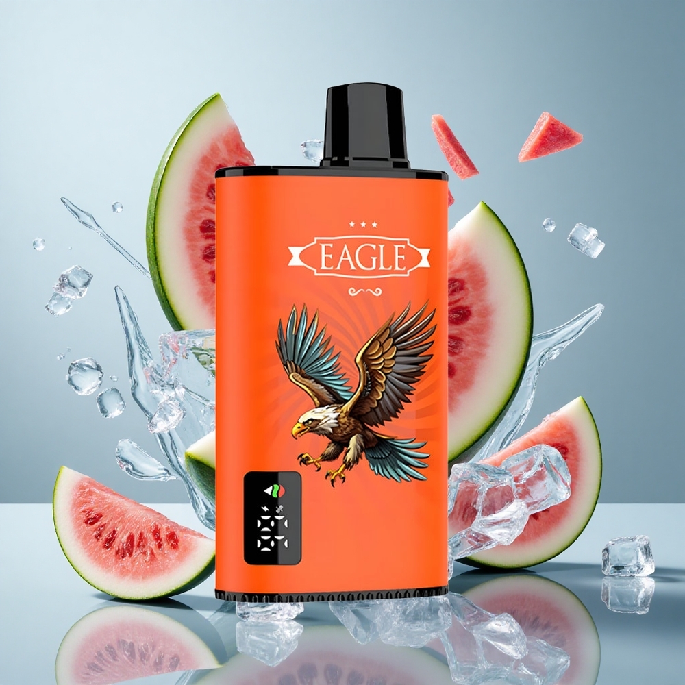 JNR EAGLE Smart 23000 Puffs Disposable Vape Watermelon Ice with Digital Screen & Type-C Charging