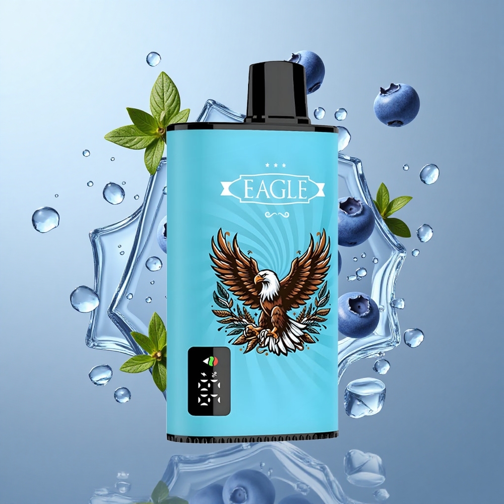JNR EAGLE Smart 23000 Puffs Disposable Vape with Digital Screen & Adjustable Airflow Blueberry Ice