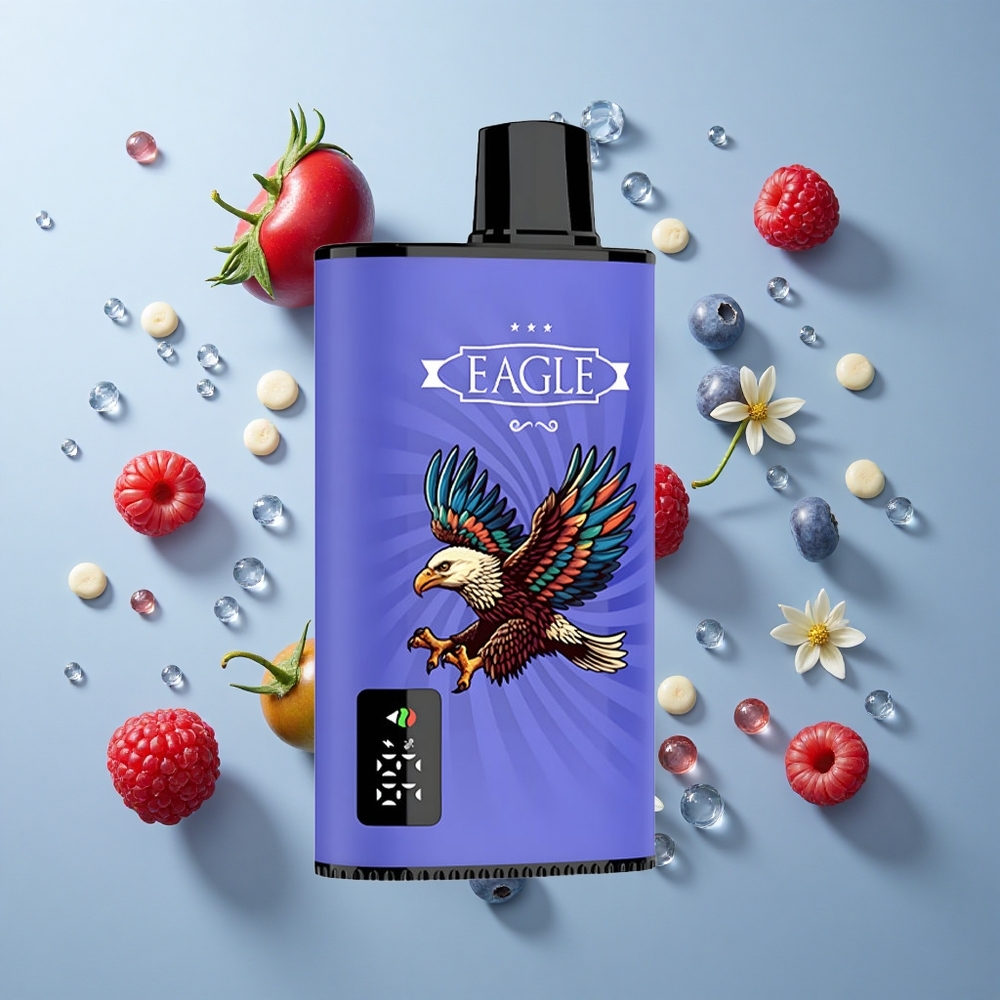 JNR EAGLE Smart 23000 Puffs Disposable Vape with Digital Screen & Adjustable Airflow - Blueberry Raspberry Cherry