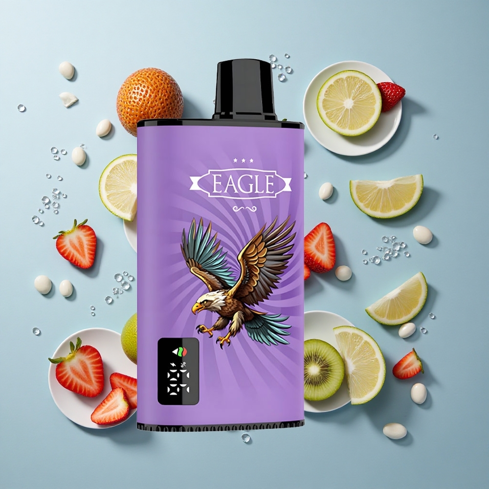 JNR EAGLE Smart 23000 Puffs Disposable Vape with Digital Screen & Adjustable Airflow Strawberry Kiwi