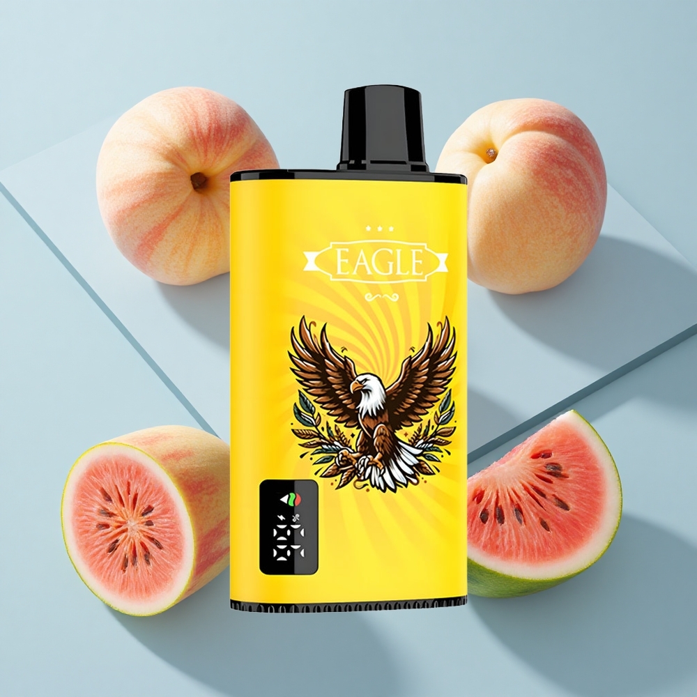 JNR EAGLE Smart 23000 Puffs Peach Mango Watermelon Disposable Vape with Digital Screen & Adjustable Airflow