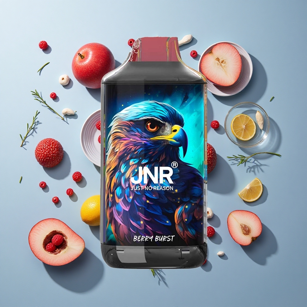 JNR Falcon 16000 Puffs Berry Burst with Dual Mesh Coil & Smart LED Display