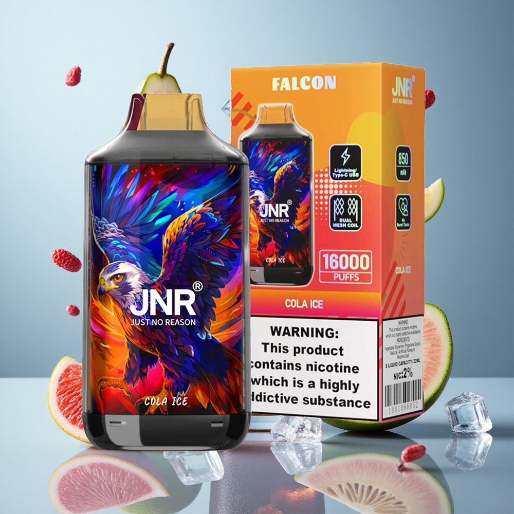 JNR Falcon 16000 Puffs Cola Ice Dual Mesh Coil Disposable Vape