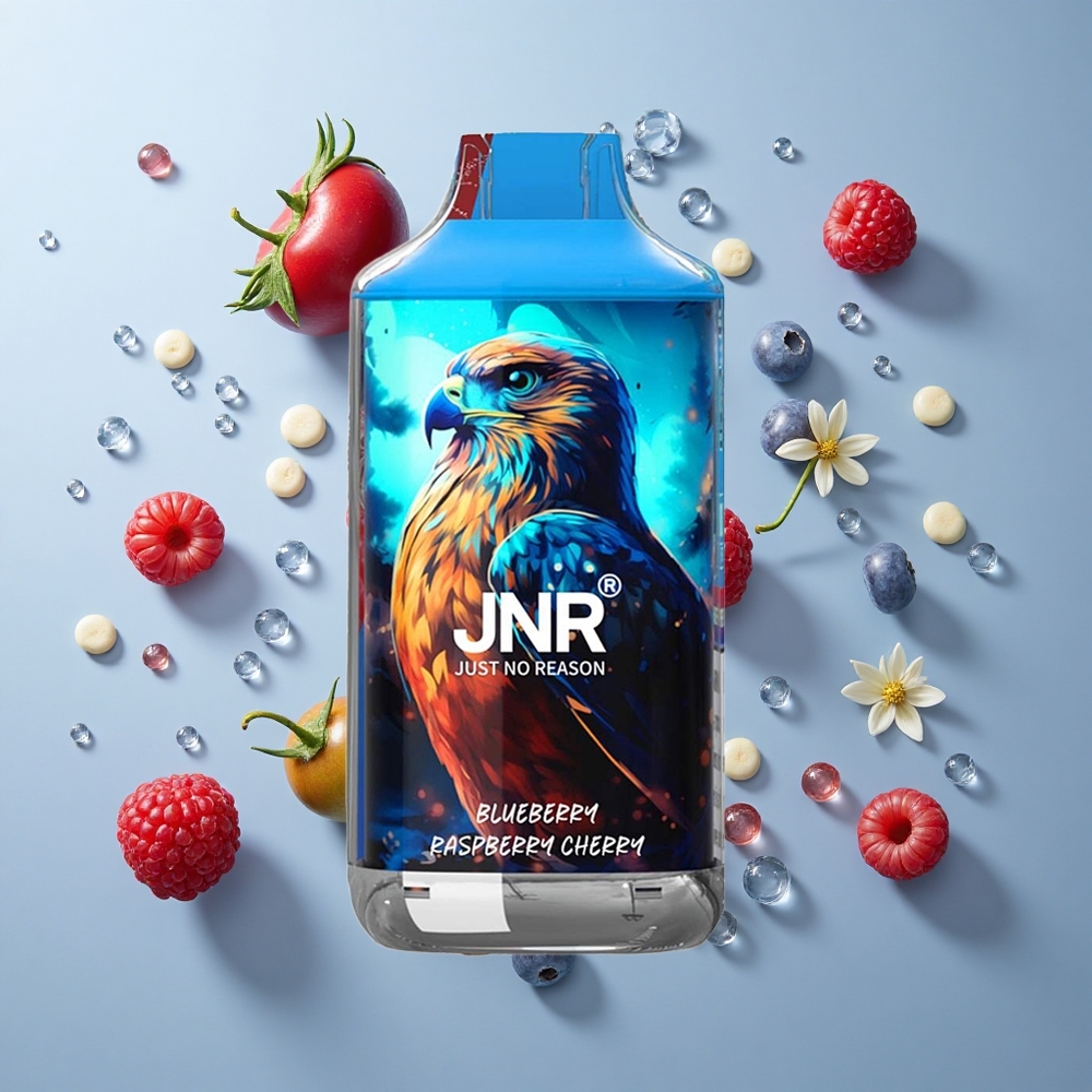 JNR Falcon 16000 Puffs Dual Mesh Blueberry Raspberry Cherry