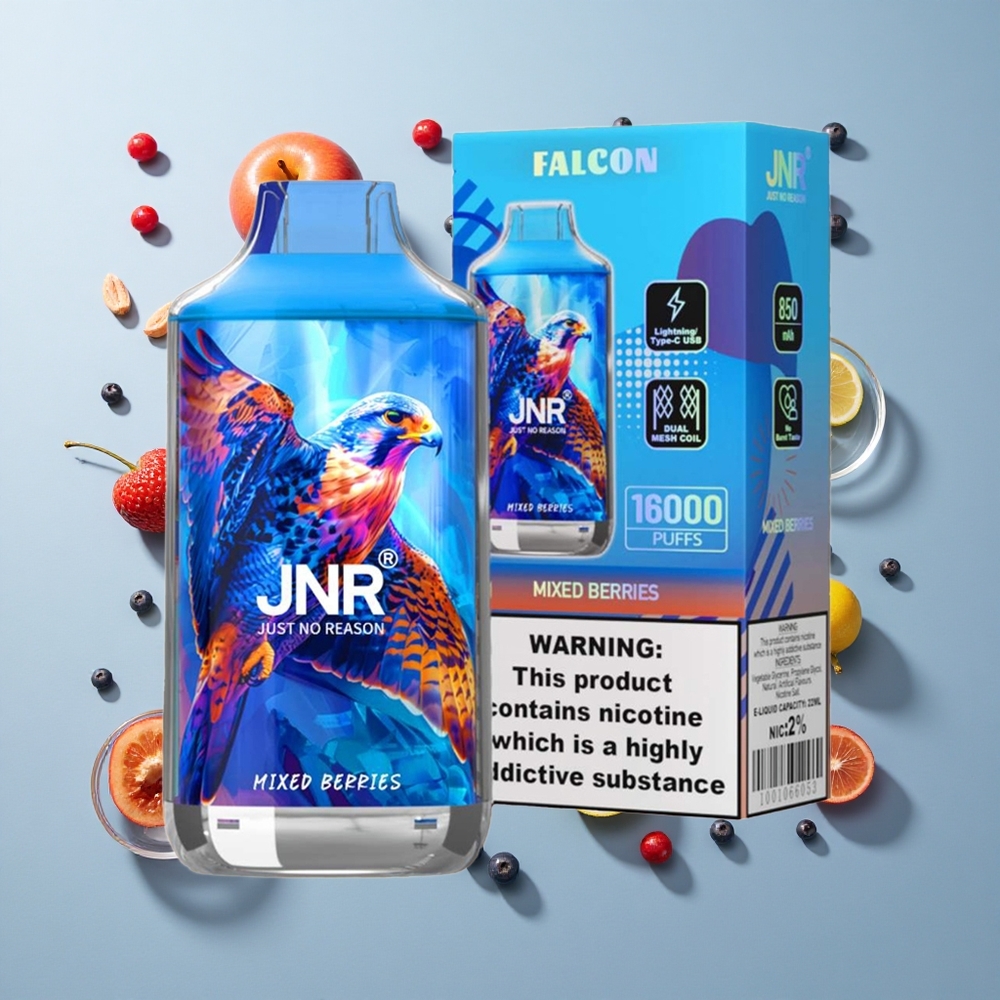 JNR Falcon 16000 Puffs Dual Mesh Mixed Berries