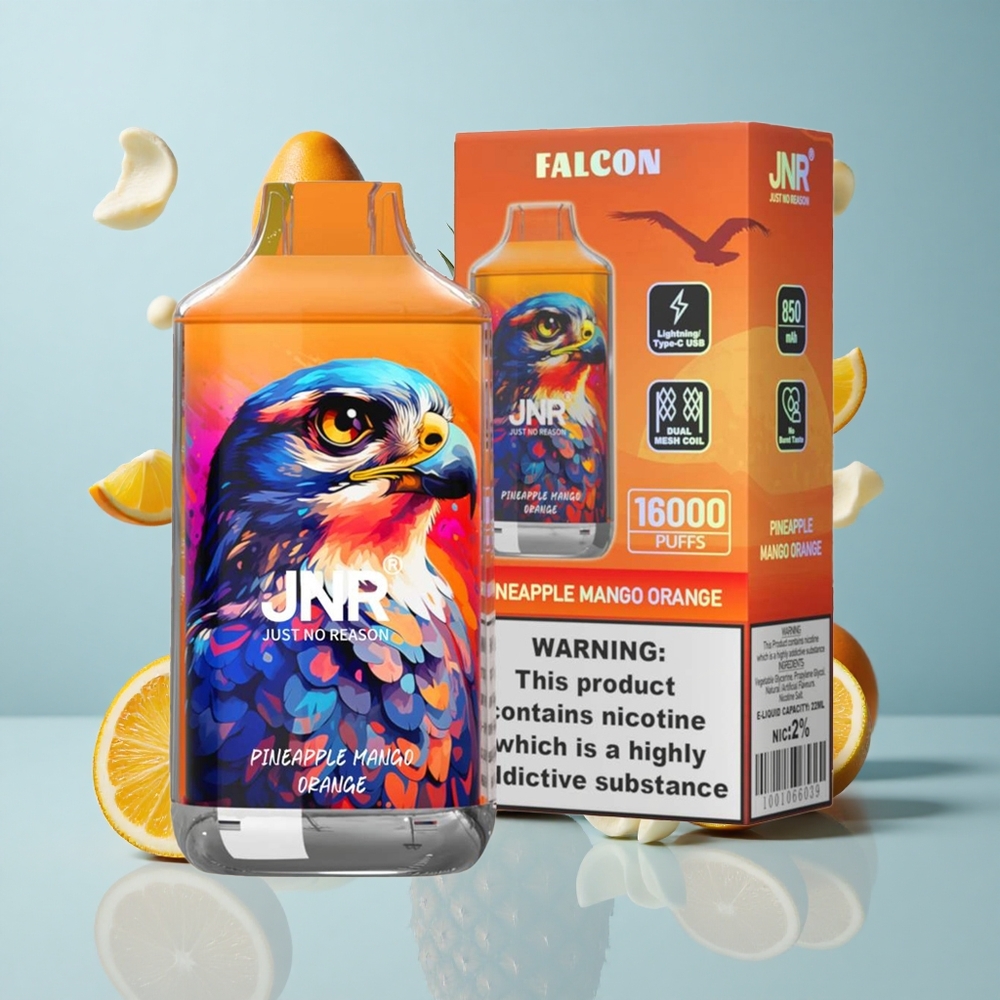 JNR Falcon 16000 Puffs Dual Mesh Pineapple Mango Orange