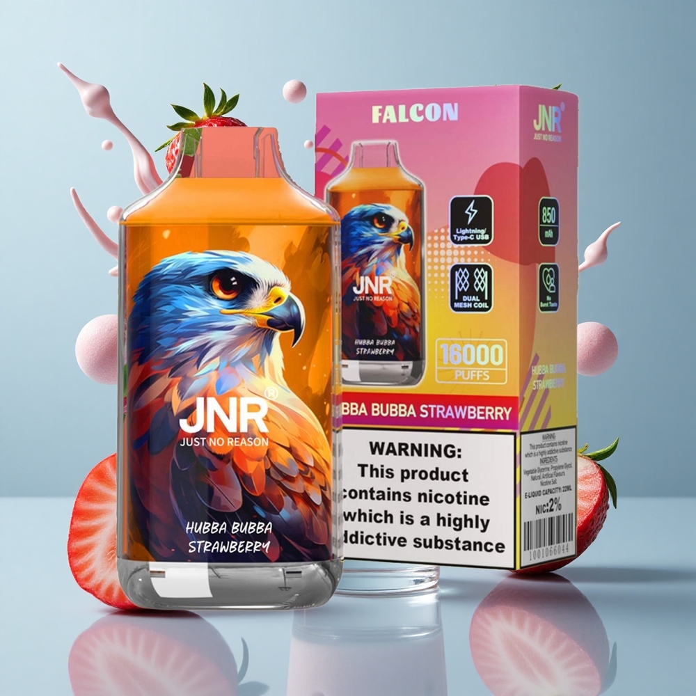 JNR Falcon 16000 Puffs Dual Mesh Strawberry Disposable Vape