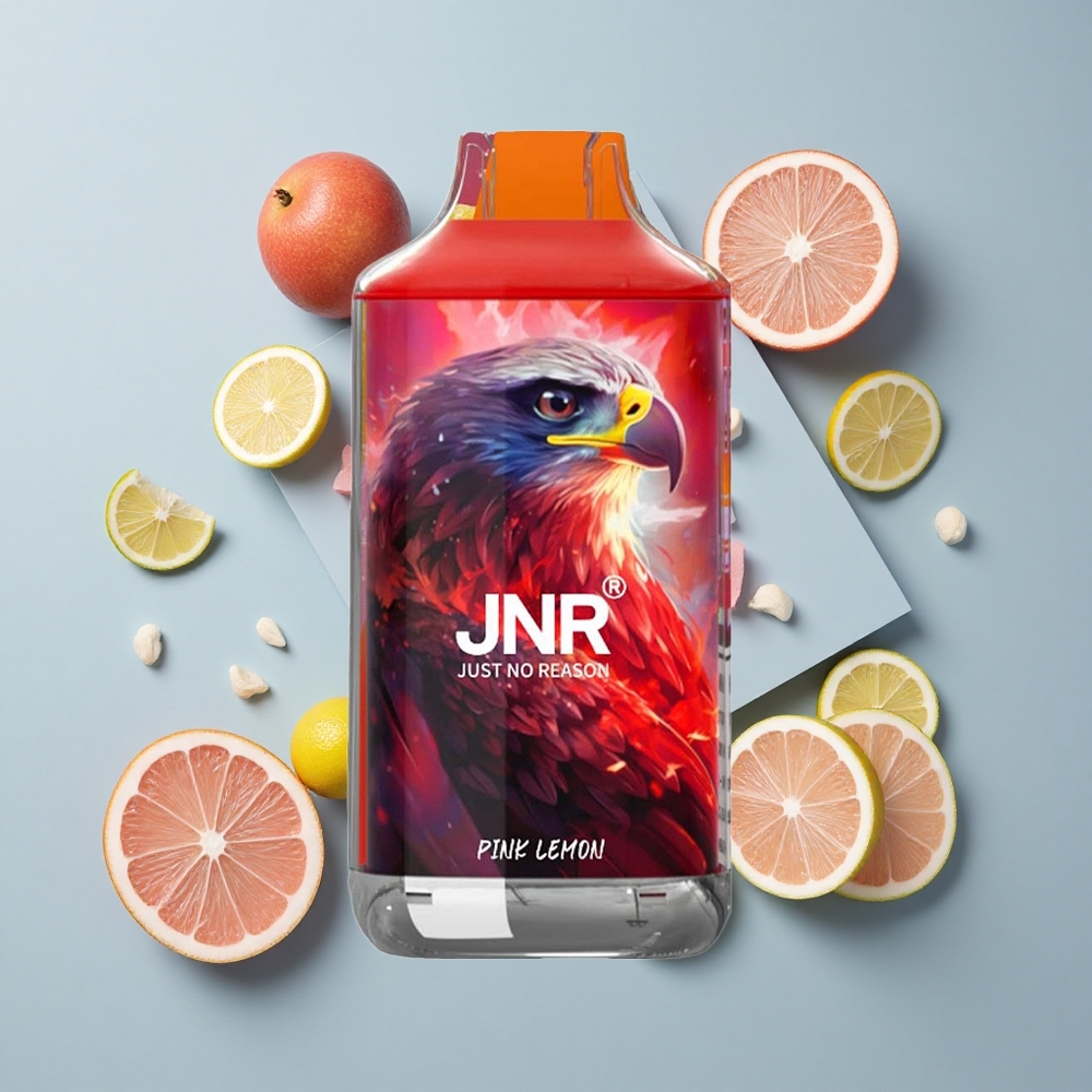 JNR Falcon 16000 Puffs Pink Lemon Dual Mesh Coil