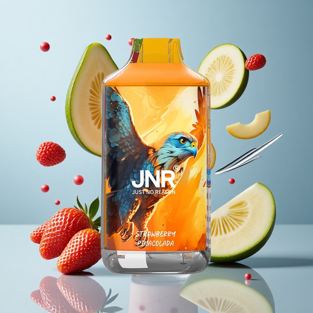 JNR Falcon 16000 Puffs Strawberry Pina Colada Dual Mesh Coil