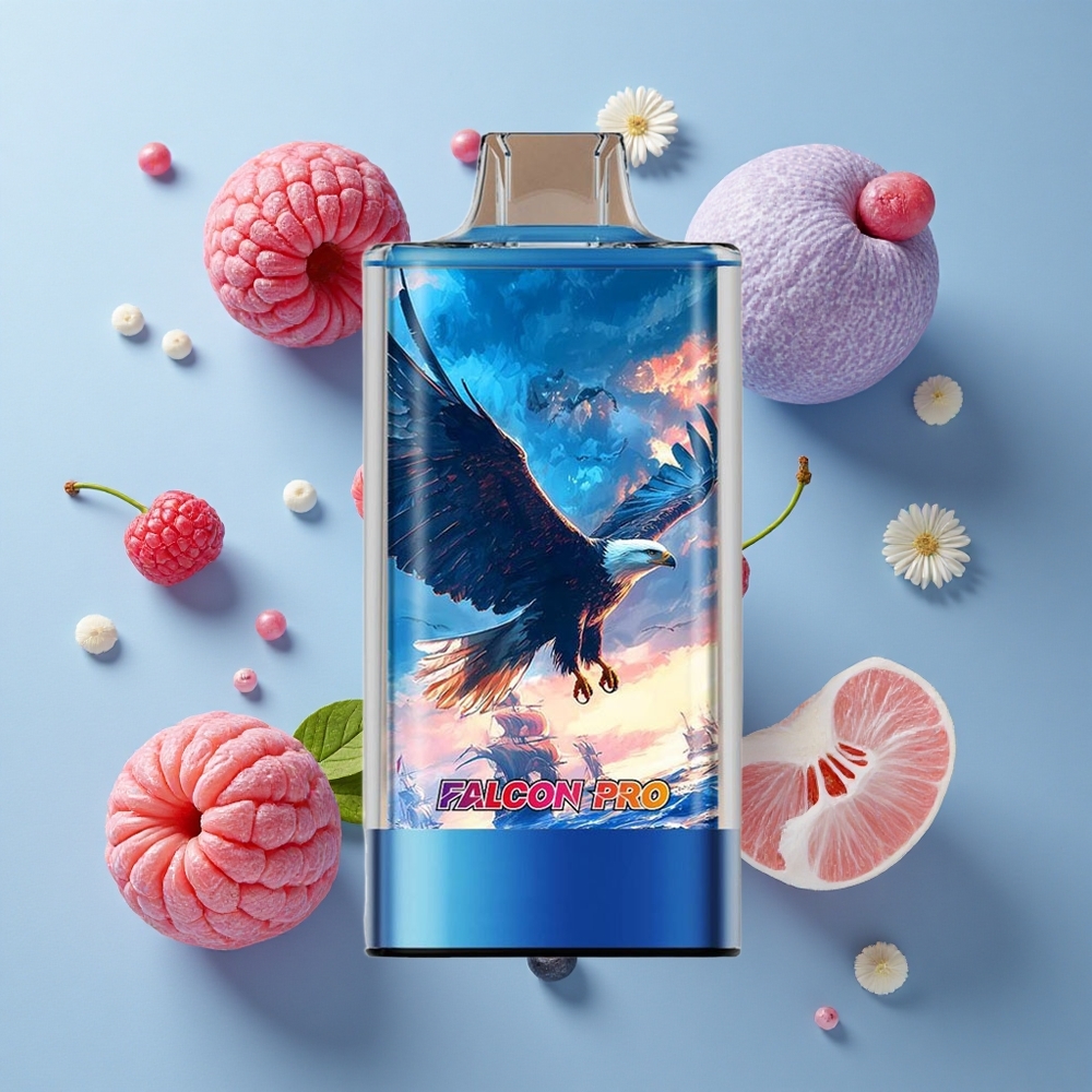 JNR Falcon Pro 28000 Disposable Vape Blue Razz Cherry with USB Type-C Charging & Smart Display