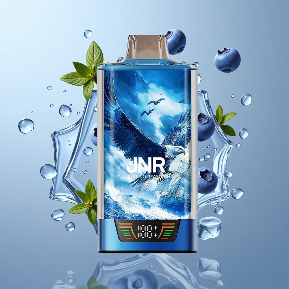 JNR Falcon Pro 28000 Disposable Vape Blueberry Ice with Smart Display