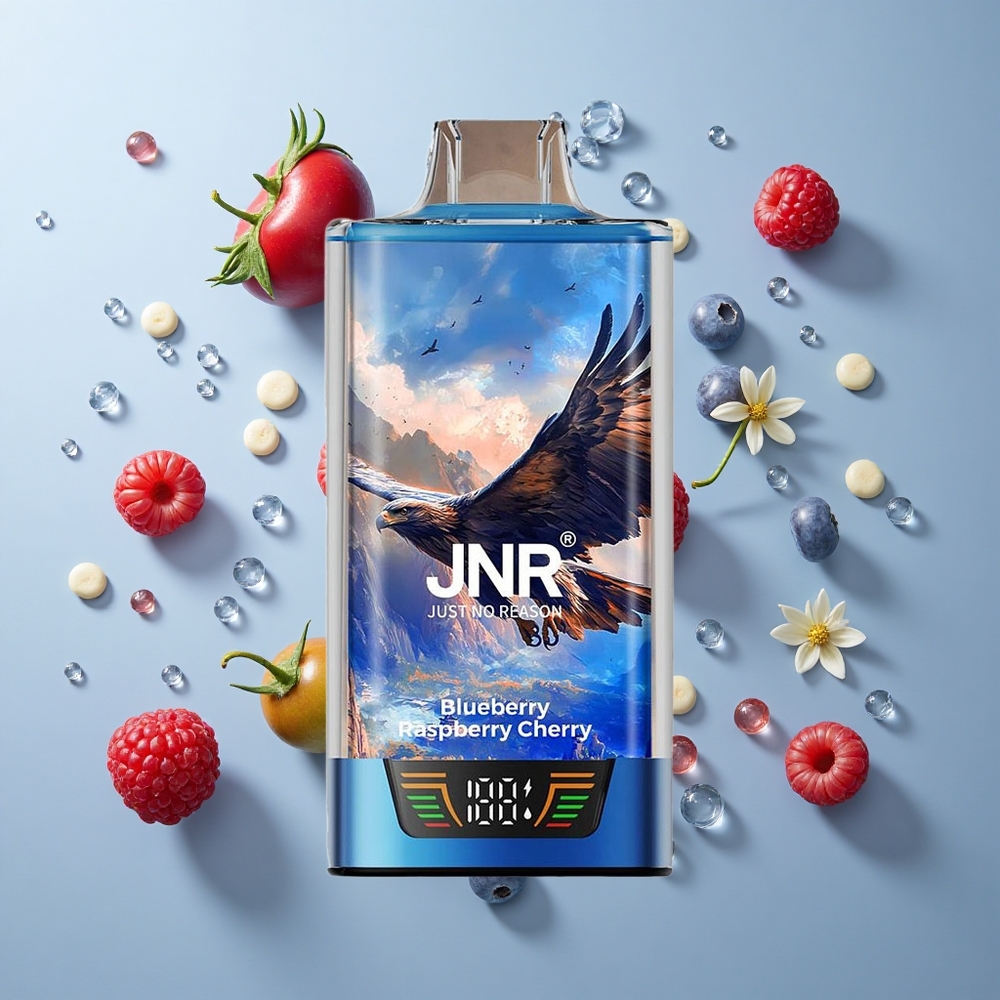 JNR Falcon Pro 28000 Disposable Vape Blueberry Raspberry Cherry with Smart Display