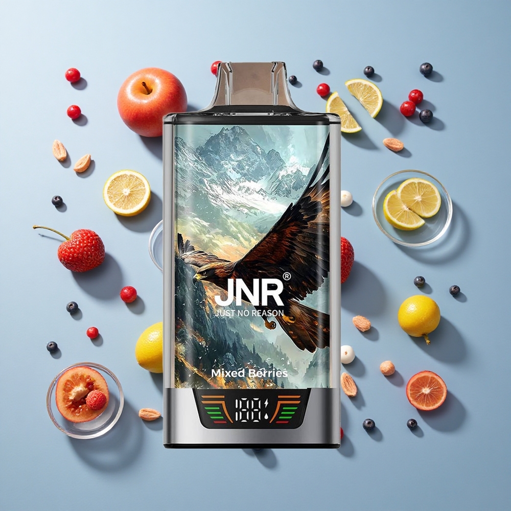 JNR Falcon Pro 28000 Disposable Vape Mixed Berries with 30ml Pre-Filled & USB Type-C Charging